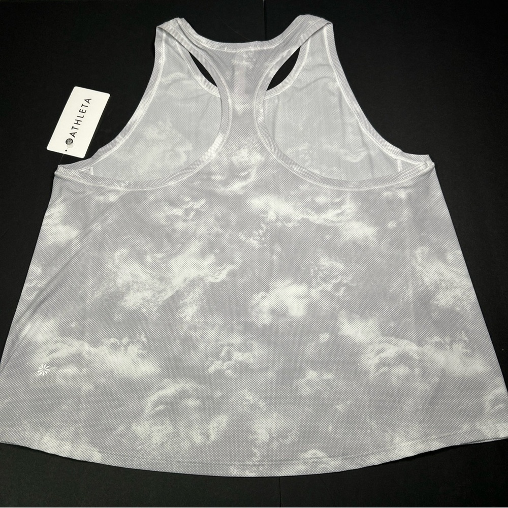 Athleta Cloudy Gray and White Tank Top - Picture 4 of 12